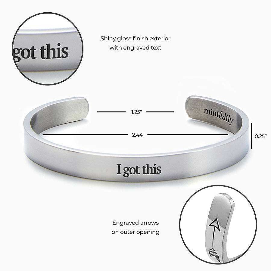 Bracelets & Anklets Coordonné | I Got This Personalizable Cuff Bracelet Silver