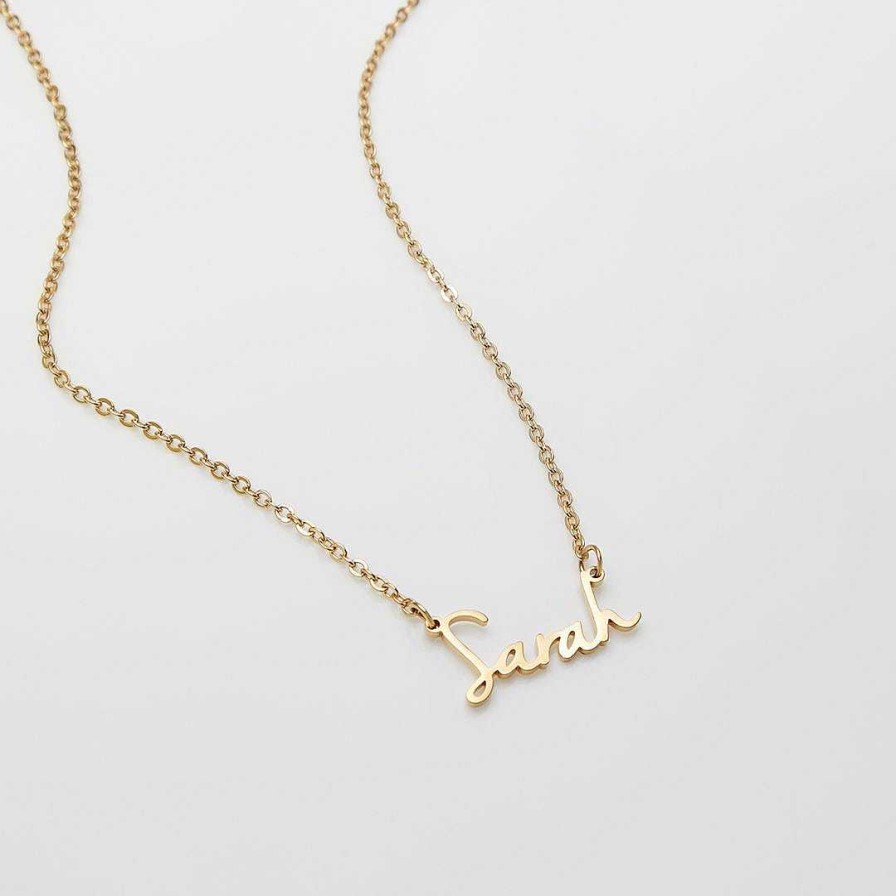 Necklaces Coordonné | Personalized Name Necklace | Choose From 9 Styles 18K Gold Plated