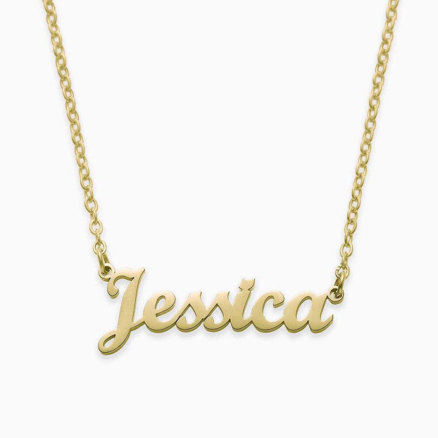 Necklaces Coordonné | Arizona Name Necklace 18K Gold Plated