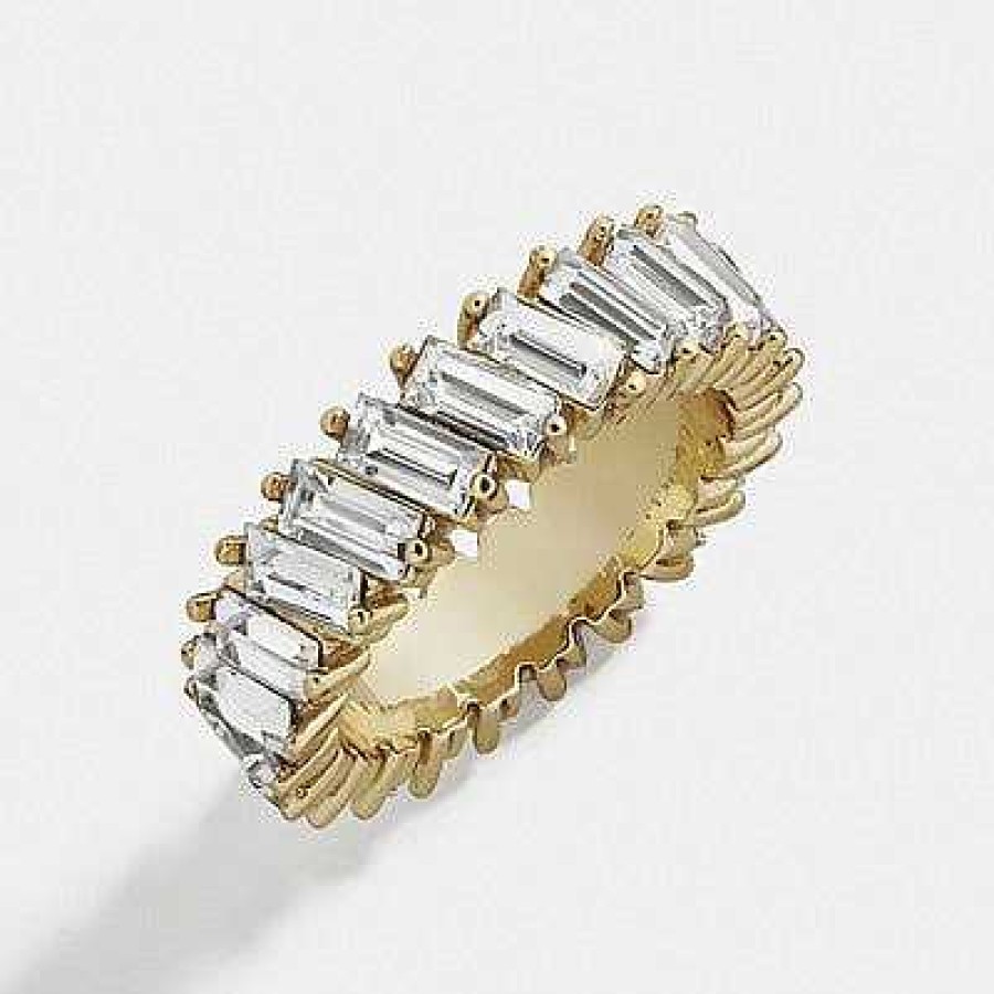 Rings Coordonné | Baguette Eternity Ring White