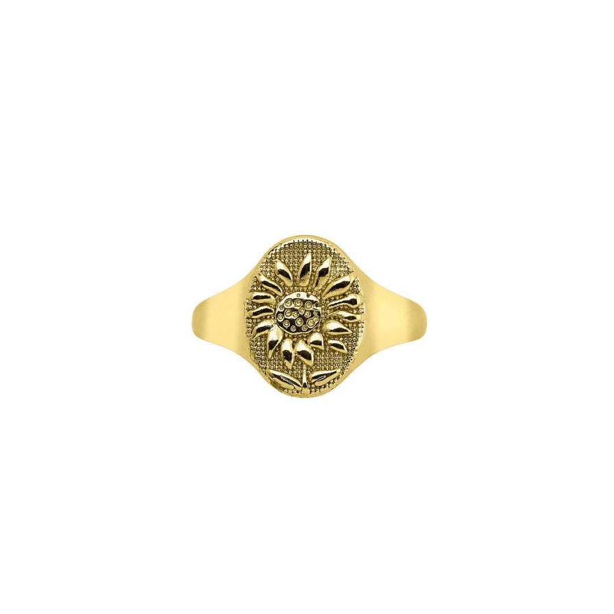 Rings Coordonné | Sunflower Ring 18K Gold Plated