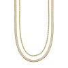 Necklaces Coordonné | Herringbone + Rope Chain Set 18K Gold Plated