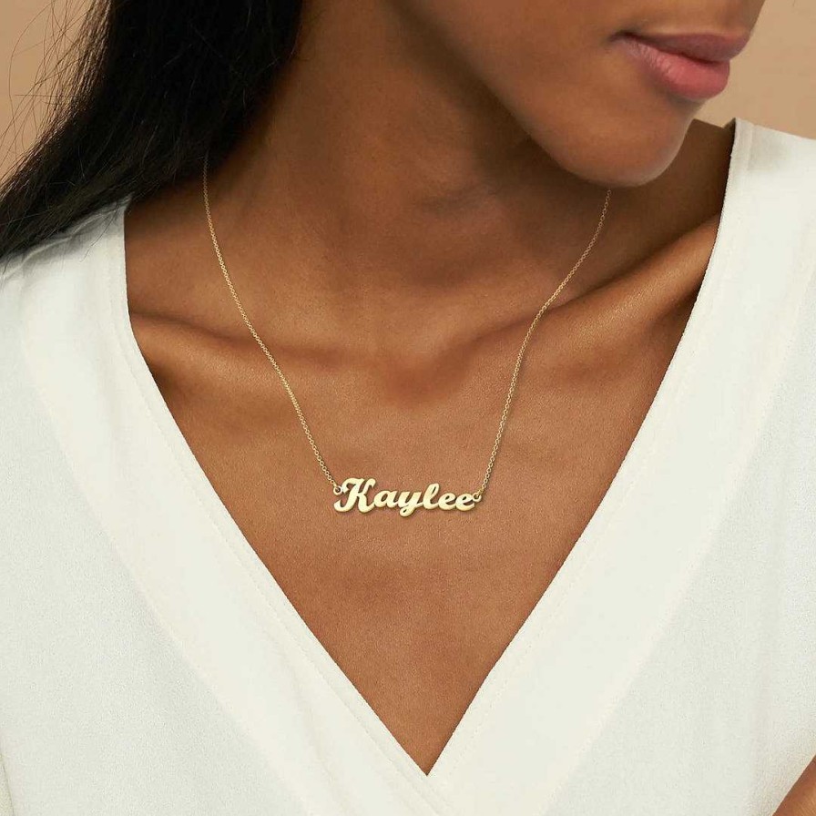 Necklaces Coordonné | Arizona Name Necklace 18K Gold Plated