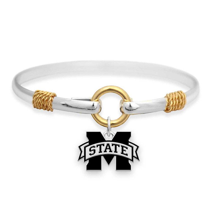 Bracelets & Anklets Coordonné | Mississippi State Bulldogs Two-Tone Bracelet