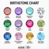 Rings Coordonné | Personalized Crossover Birthstone Ring