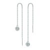 Earrings Coordonné | Moissanite Bezel-Set Pull Through Drop Earrings