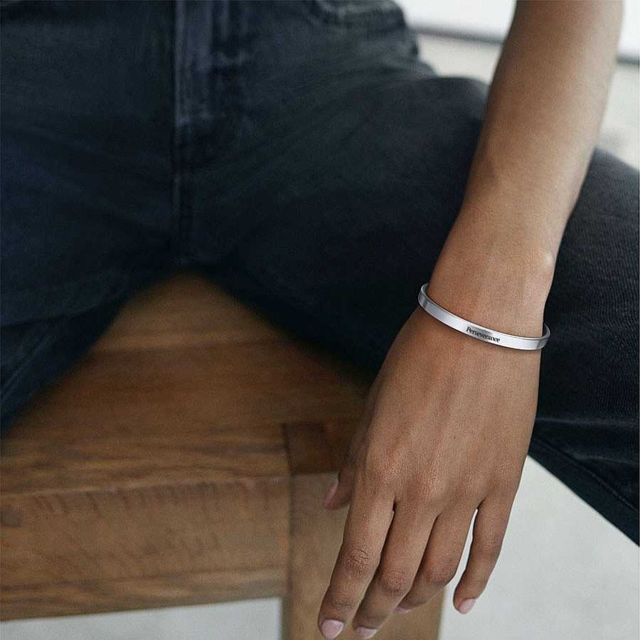 Bracelets & Anklets Coordonné | Perseverance Personalizable Cuff Bracelet Silver