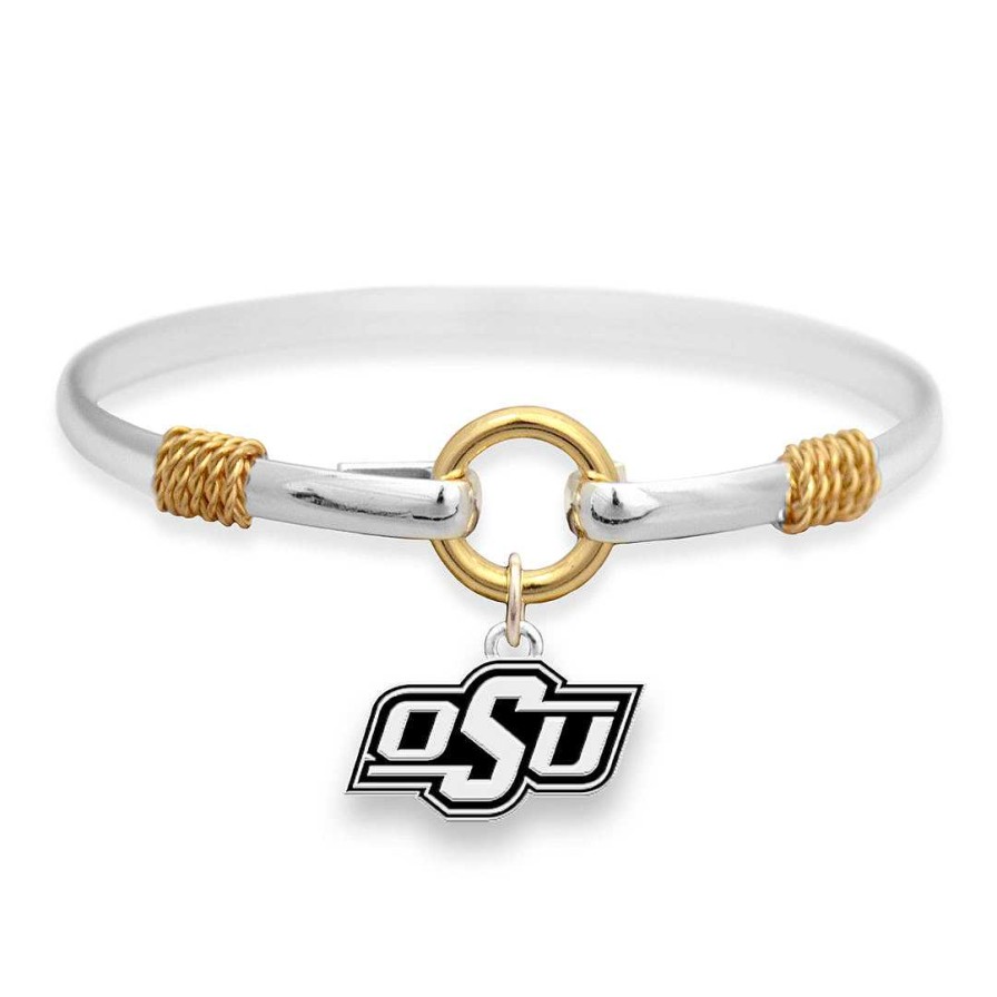 Bracelets & Anklets Coordonné | Oklahoma State Cowboys Two-Tone Bracelet