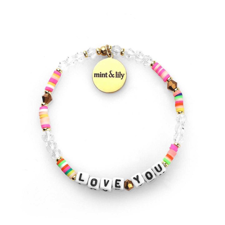 Bracelets & Anklets Coordonné | Custom Rainbow Disc Beaded Friendship Bracelet White