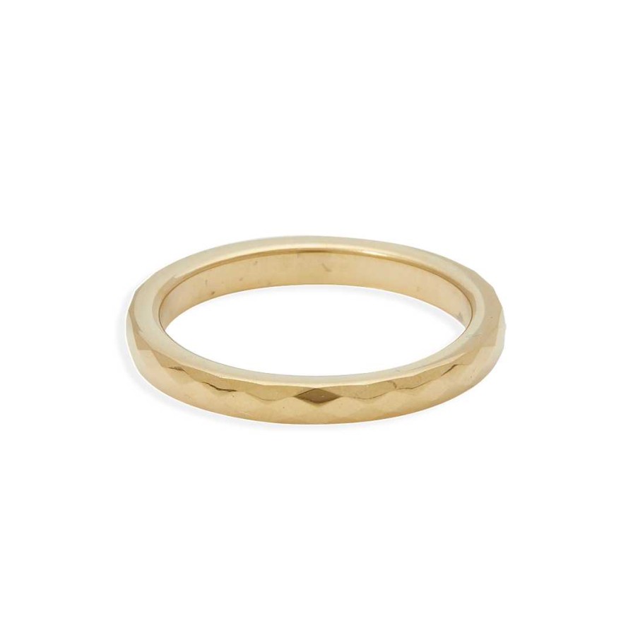 Rings Coordonné | Delicate Hammered Band 18K Gold Plated