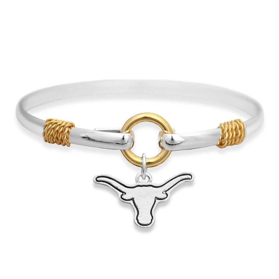 Bracelets & Anklets Coordonné | Texas Longhorns Two-Tone Bracelet