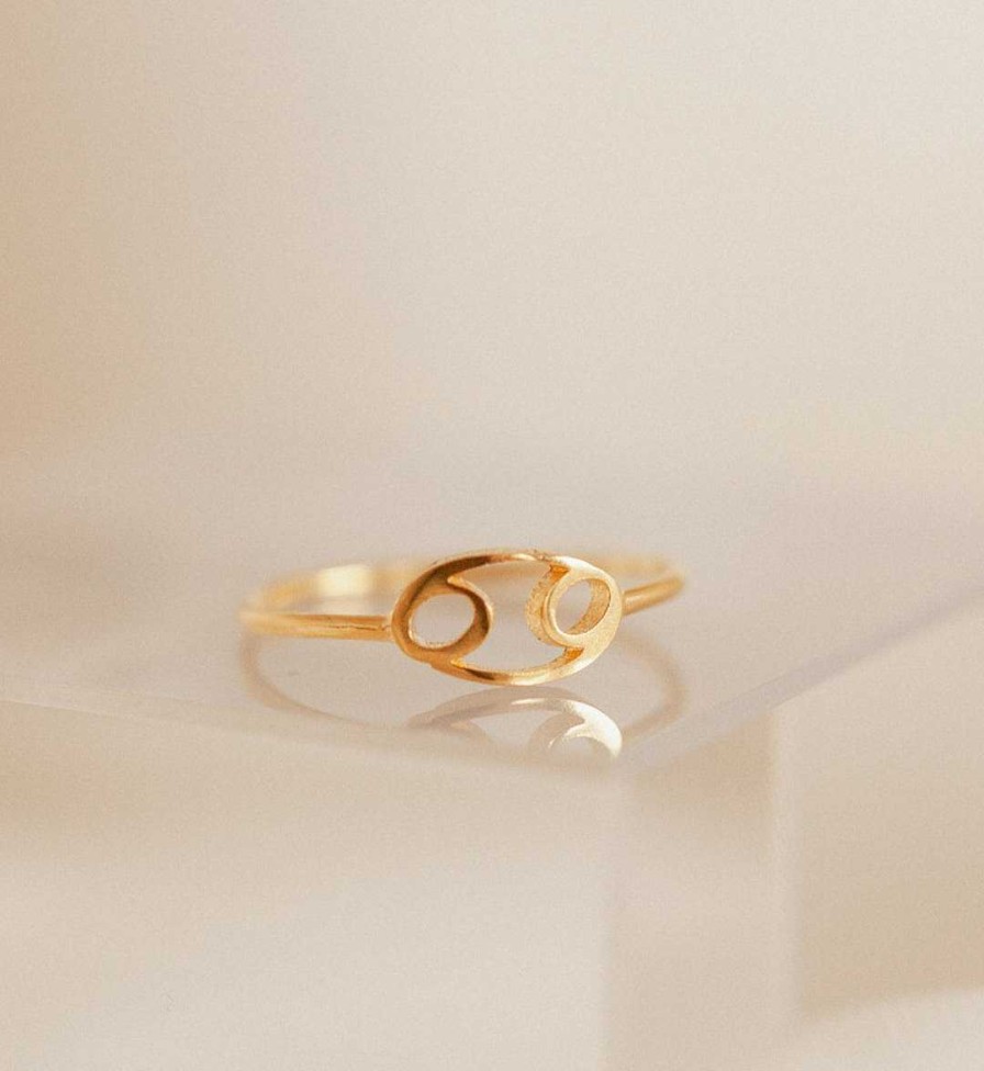 Rings Coordonné | Dainty Zodiac Ring 18K Gold Plated