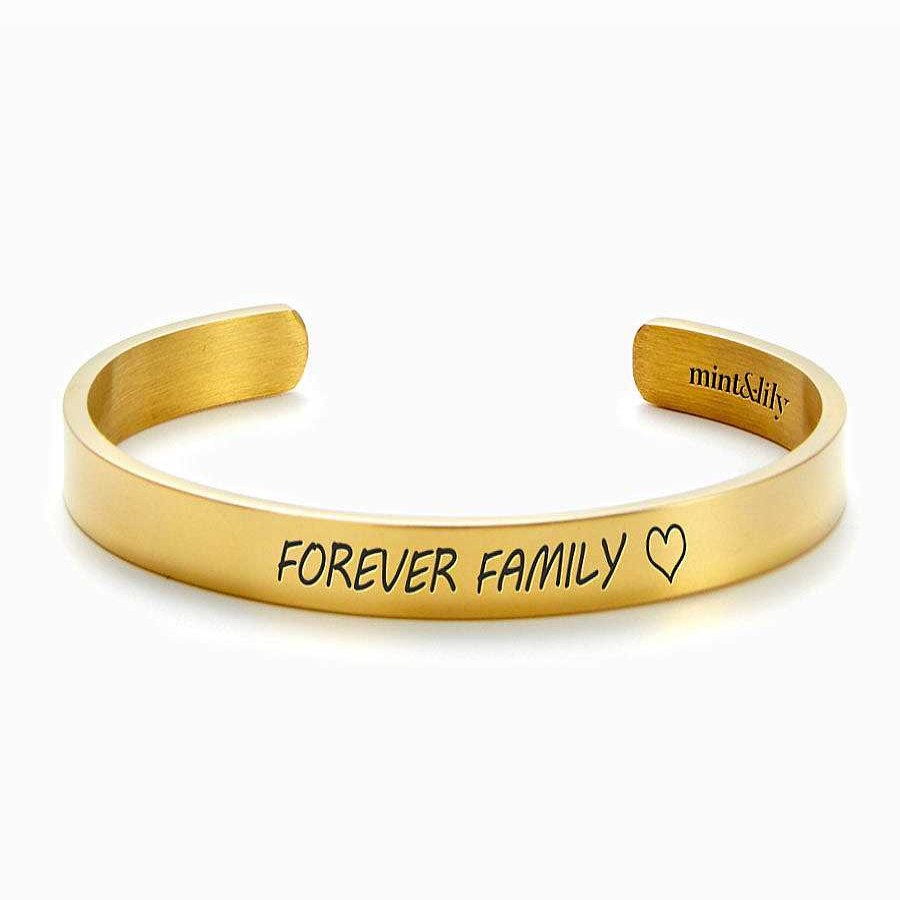 Bracelets & Anklets Coordonné | Forever Family External Personalizable Cuff Bracelet 18K Gold Plated