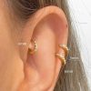 Earrings Coordonné | Tiny Tragus Hoops 18K Gold Plated