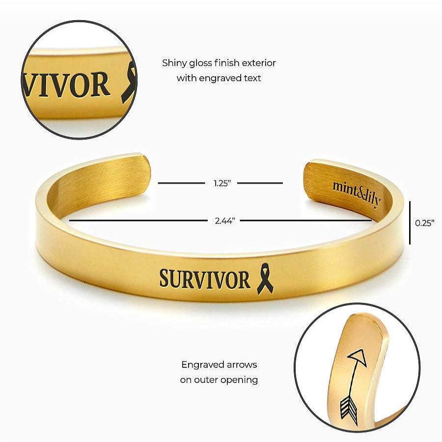 Bracelets & Anklets Coordonné | Survivor External Personalizable Cuff Bracelet 18K Gold Plated