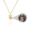 Necklaces Coordonné | Joyful Dolphin Photo Necklace 18K Gold Plated