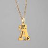 Necklaces Coordonné | Graduation Initial Necklace 18K Gold Plated