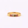 Rings Coordonné | Stackable Birthstones Band Ring 18K Gold Plated