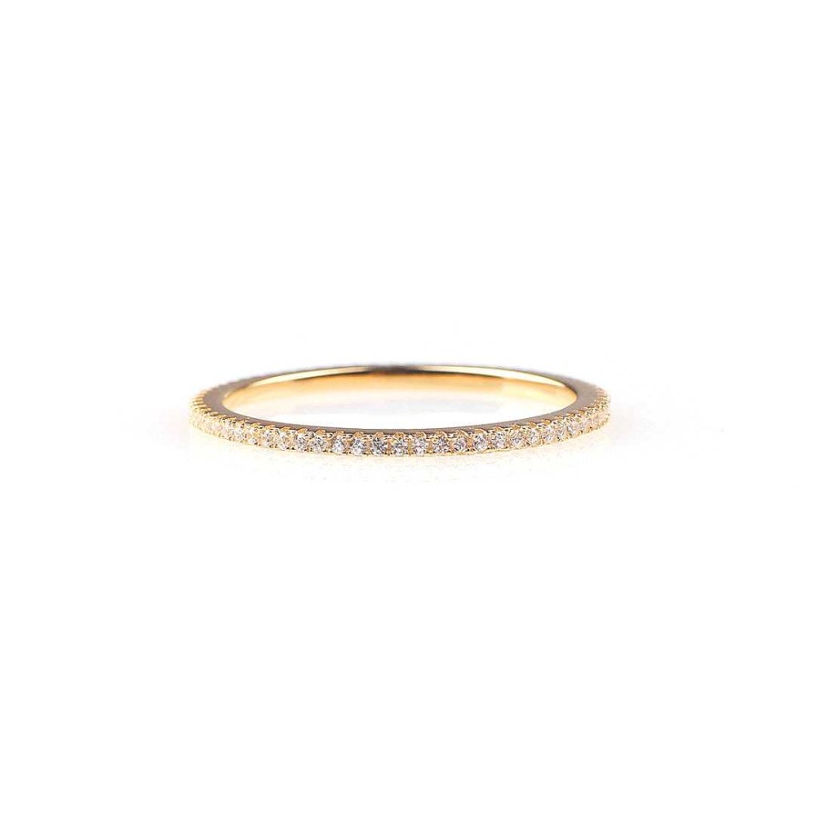 Rings Coordonné | Diamond Eternity Ring 18K Gold Over Sterling Silver