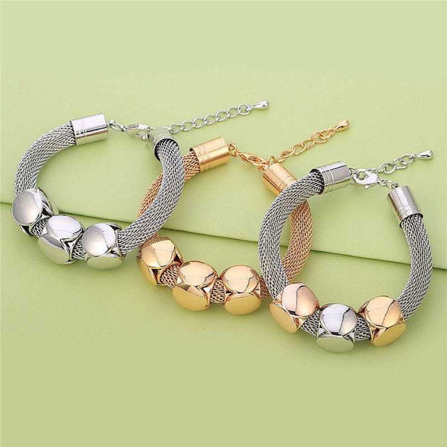 Bracelets & Anklets Coordonné | Tri-Cube Metal Bracelet Assorted