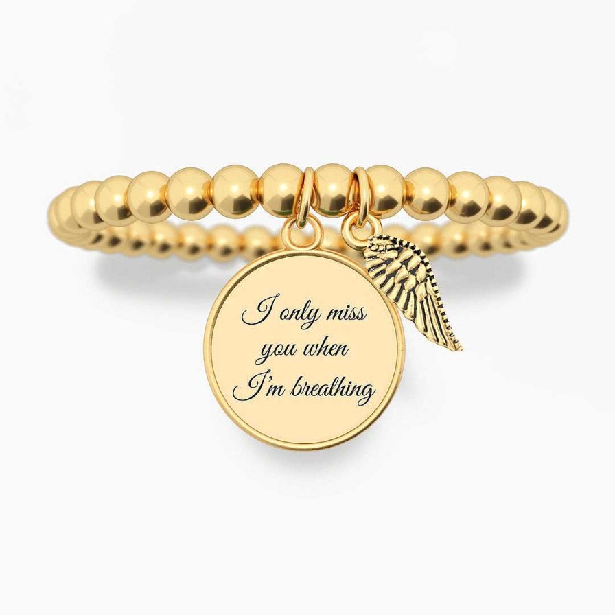 Bracelets & Anklets Coordonné | Miss You When I'M Breathing - Diana Custom Charm Bracelet Gold