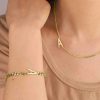 Bracelets & Anklets Coordonné | The Skinny Initial Bracelet 18K Gold Plated