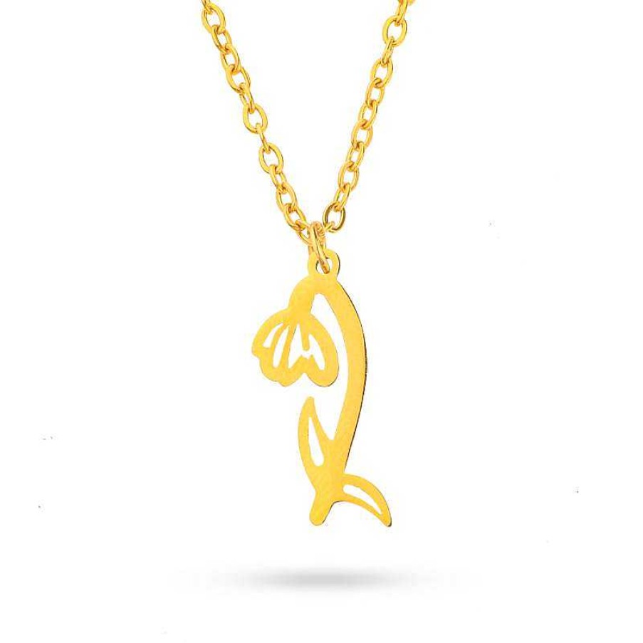 Necklaces Coordonné | Birth Flower Necklace 18K Gold Plated