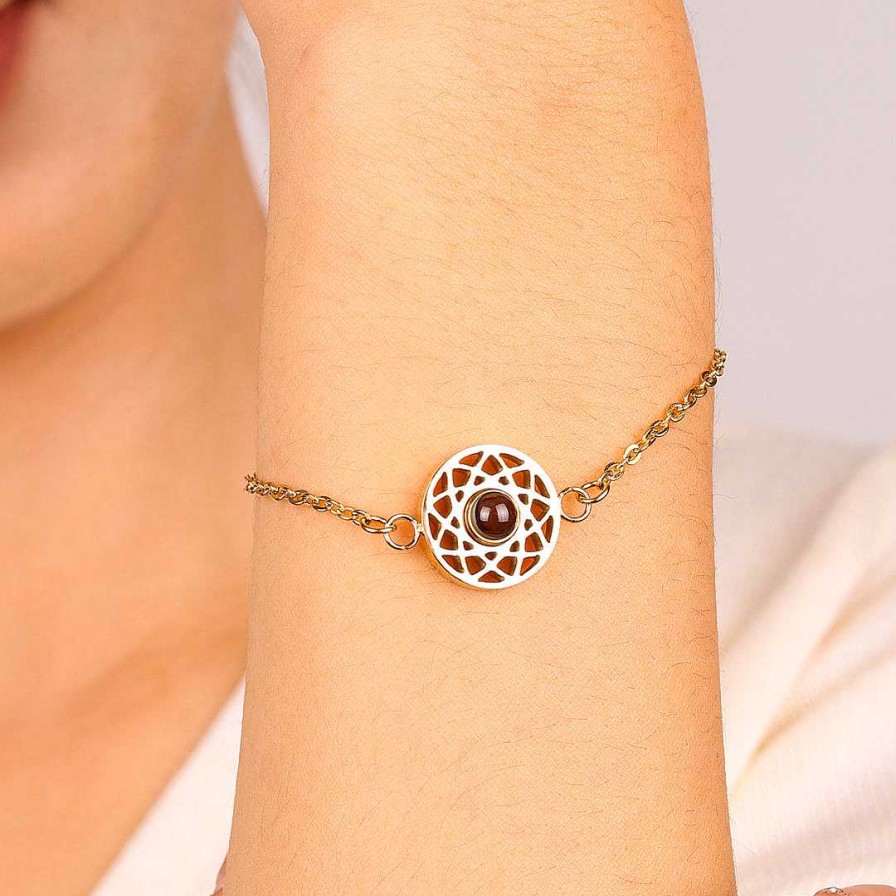 Bracelets & Anklets Coordonné | Mandala Photo Bracelet 18K Gold Plated