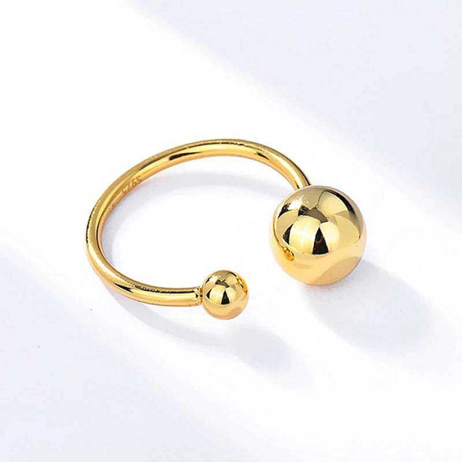 Rings Coordonné | Big Ball Ring 18K Gold Plated