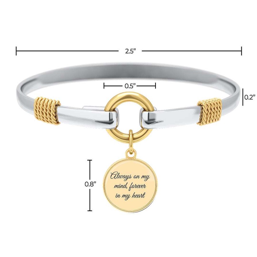 Bracelets & Anklets Coordonné | Forever In My Heart - Two-Tone Custom Charm Bracelet Gold