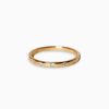 Rings Coordonné | Bezel-Set Tiny Stacking Ring 18K Gold Over Sterling Silver