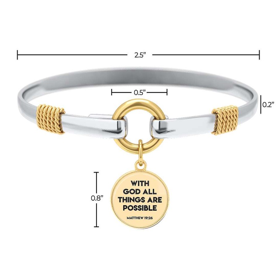 Bracelets & Anklets Coordonné | All Things Are Possible - Two-Tone Custom Charm Bracelet Gold