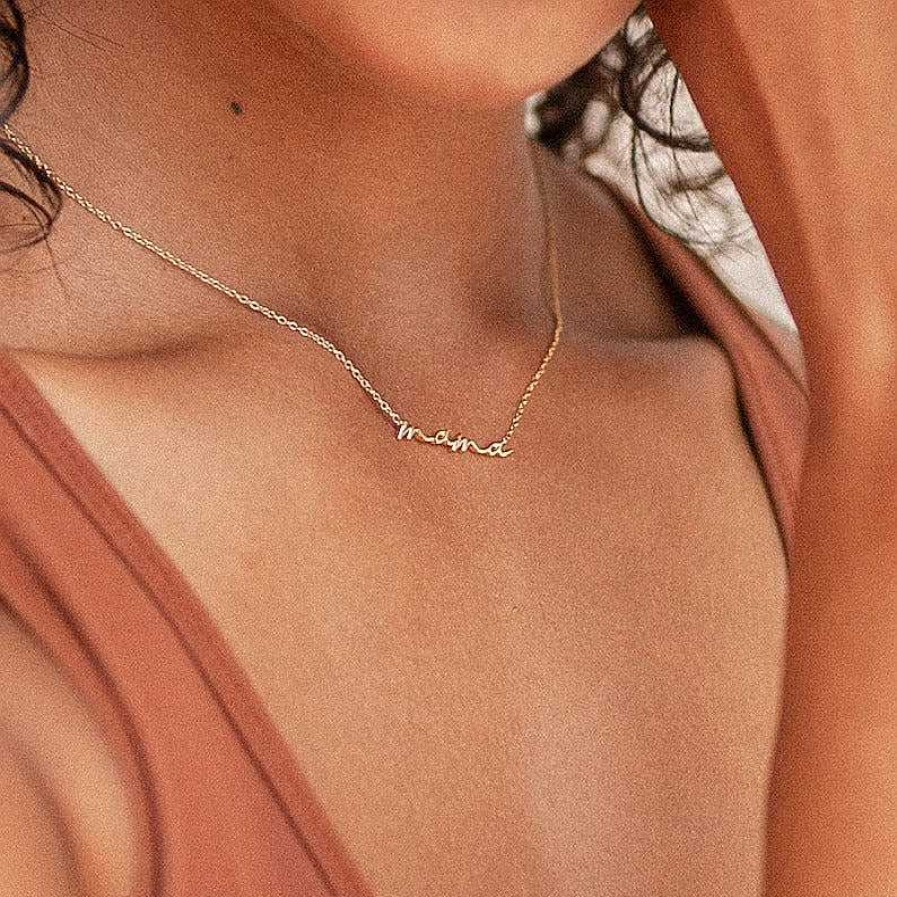 Necklaces Coordonné | Dainty Mama Necklace 18K Gold Plated