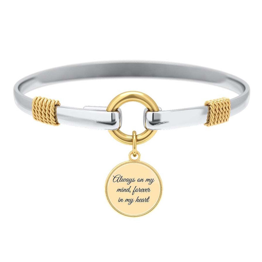 Bracelets & Anklets Coordonné | Forever In My Heart - Two-Tone Custom Charm Bracelet Gold