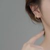 Earrings Coordonné | Dainty Twist Huggie Hoops Gold