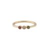 Rings Coordonné | Dainty 3 Birthstone Ring 18K Gold Plated