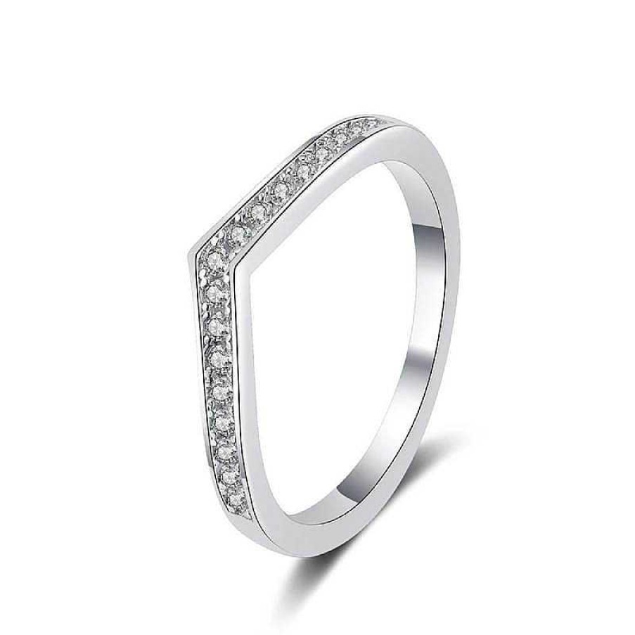 Rings Coordonné | Moissanite Peak Ring