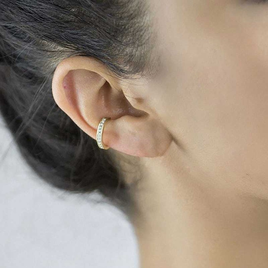 Earrings Coordonné | Pave Ear Cuffs 18K Gold Plated