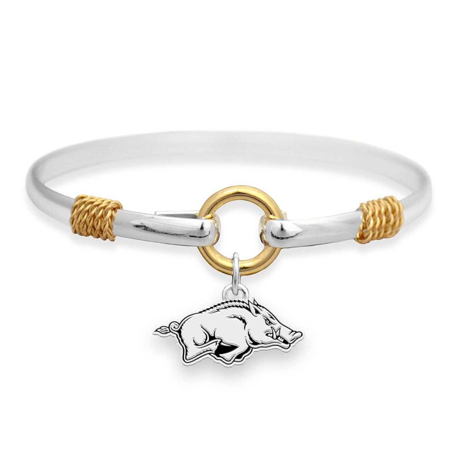 Bracelets & Anklets Coordonné | Arkansas Razorbacks Two-Tone Bracelet