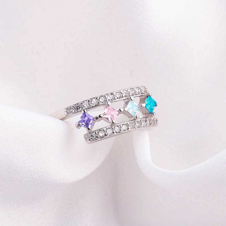 Rings Coordonné | Princess-Cut Bejeweled Wrap Ring