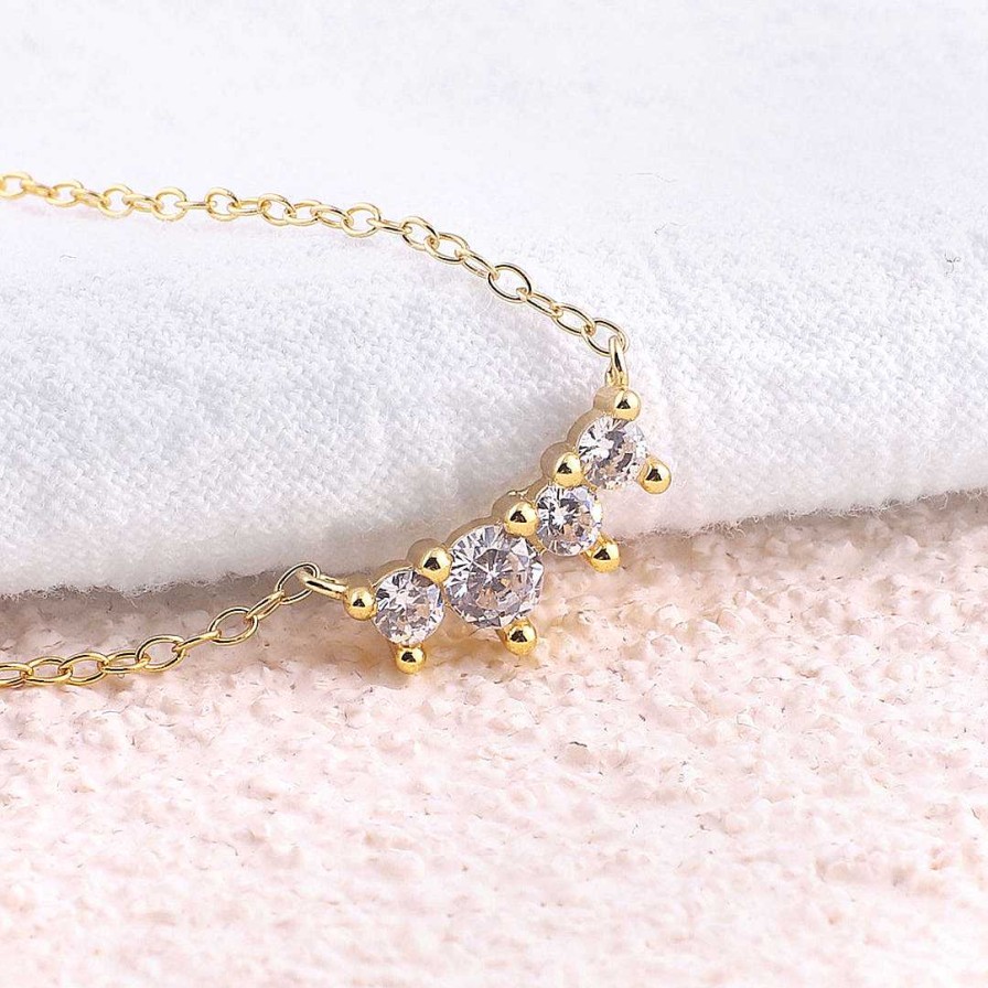 Necklaces Coordonné | Crystal Cluster Necklace 18K Gold Plated