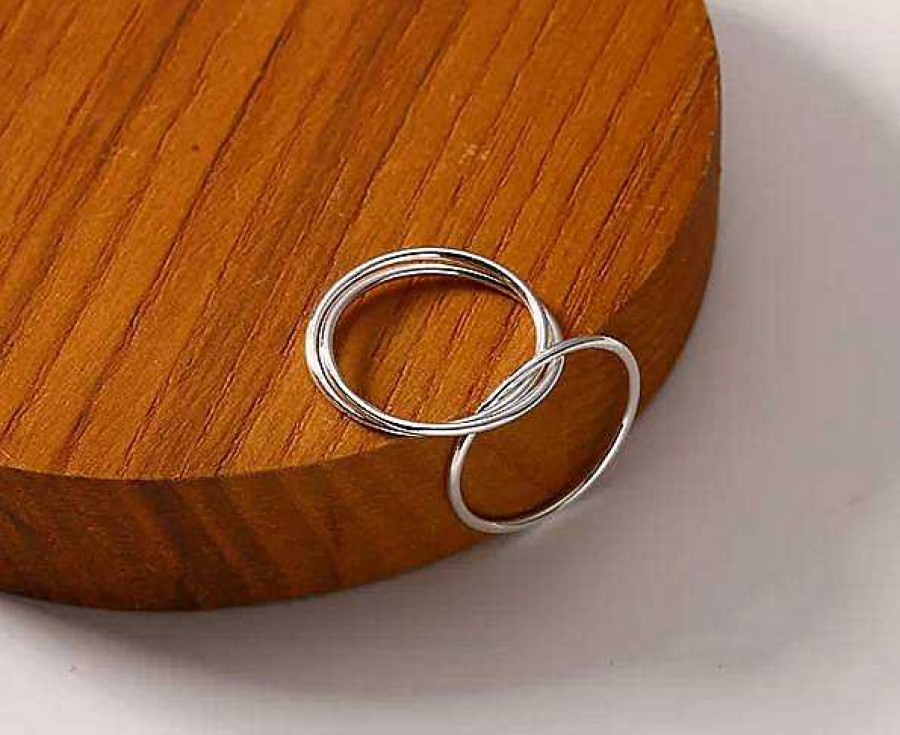 Rings Coordonné | Dainty Interlocking Fidget Ring Gold