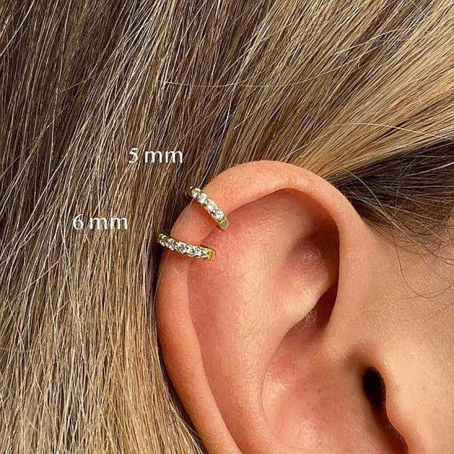 Earrings Coordonné | Tiny Tragus Hoops 18K Gold Plated