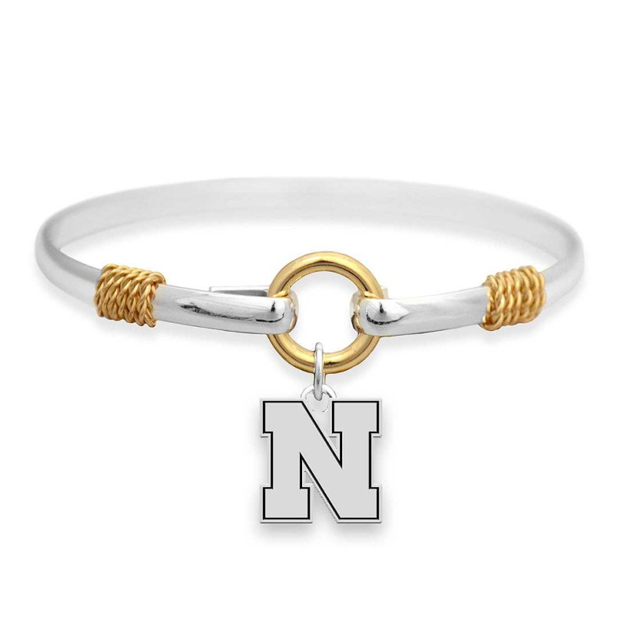 Bracelets & Anklets Coordonné | Nebraska Huskers Two-Tone Bracelet