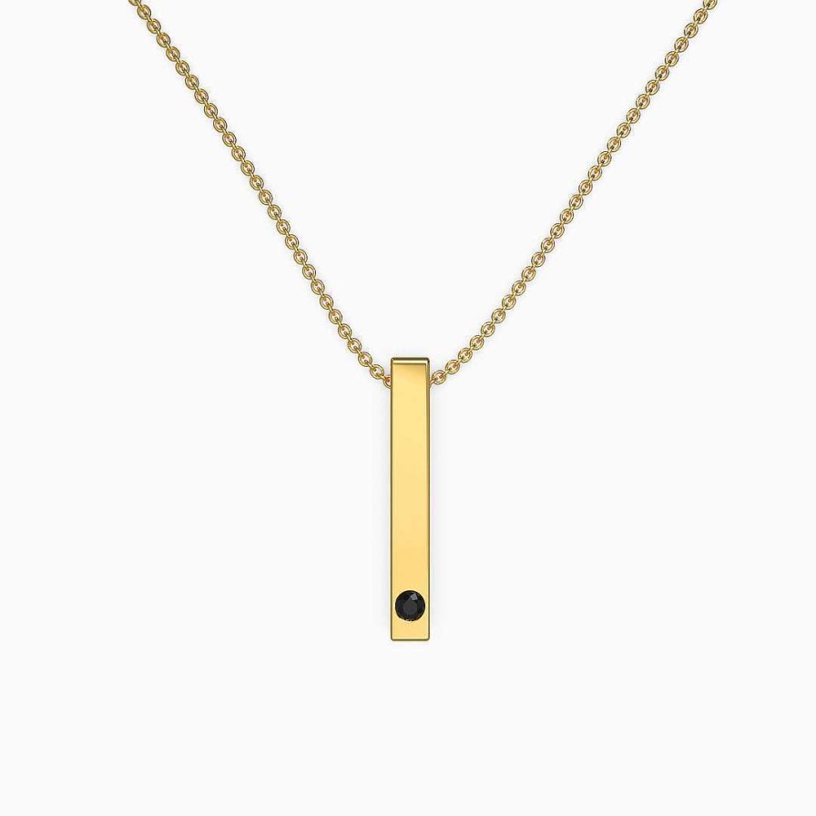 Necklaces Coordonné | Pillar Bar Photo Necklace 18K Gold Plated