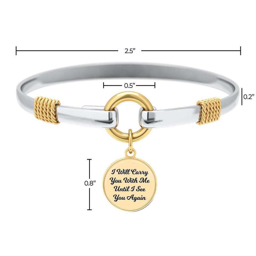 Bracelets & Anklets Coordonné | Until I See You Again - Two-Tone Custom Charm Bracelet Gold