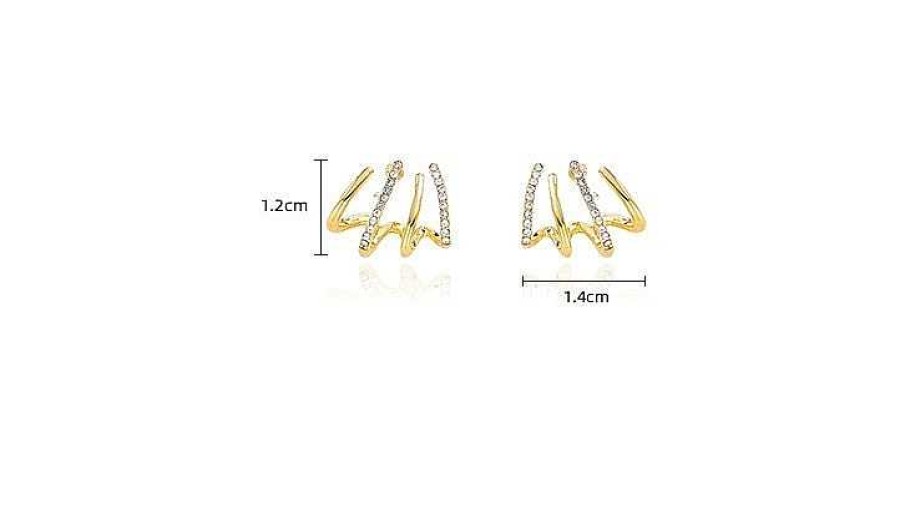 Earrings Coordonné | Claw Stud Wrap Earrings 18K Gold