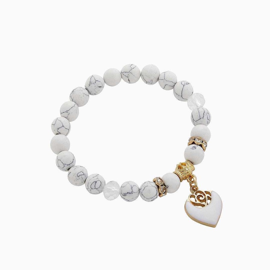 Bracelets & Anklets Coordonné | White Beaded Bracelet White Beads