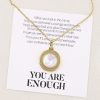 Necklaces Coordonné | You Are Enough Necklace | Best Friend Gift 18K Gold Plated