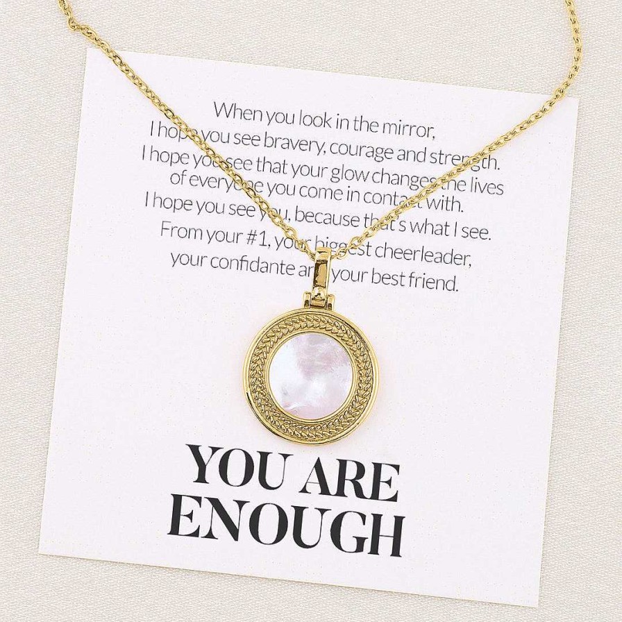 Necklaces Coordonné | You Are Enough Necklace | Best Friend Gift 18K Gold Plated